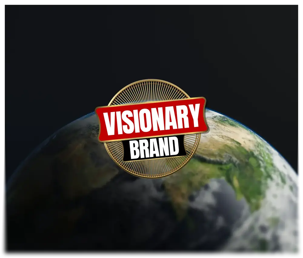 Visionary Brand Logo on Globe - Global Trust Standard